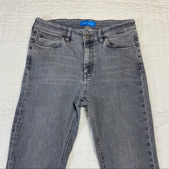 Mih Jeans High Rise Skinny Ankle Wayfarer Grey Bridge Jeans Sz 27 - Picture 5 of 14